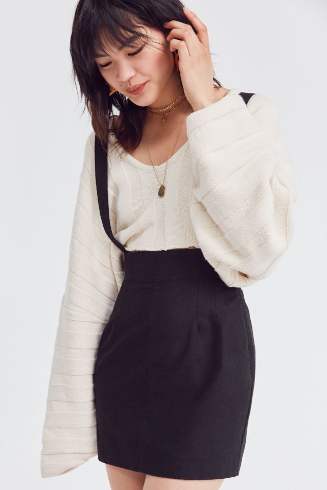 Silence + Noise High-Rise Suspender Mini Skirt #5