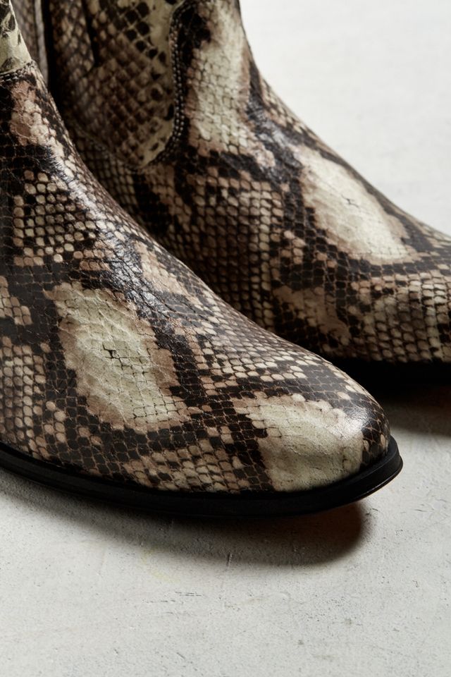 UO Western Snake Chelsea Boot | Urban Outfitters