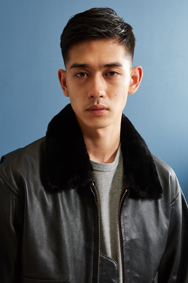 Alpha Industries G-1 Leather Bomber Jacket #3