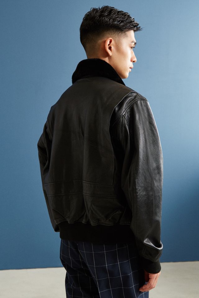 Alpha Industries G-1 Leather Bomber Jacket #4