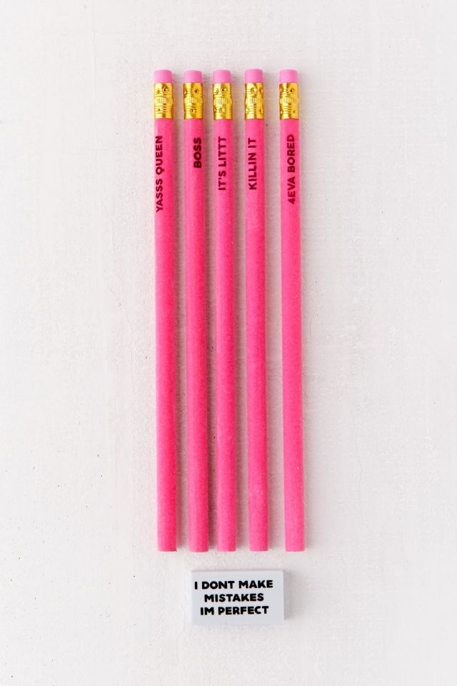 Skinnydip Velvet Pencil + Eraser Set #1