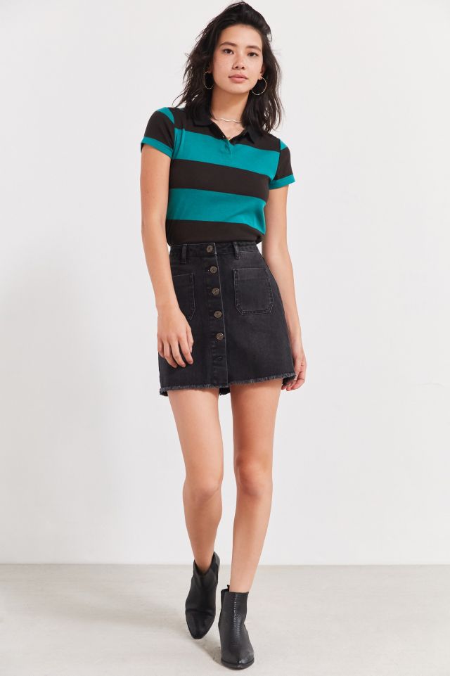 T-shirt polo rayé Joanie BDG #2