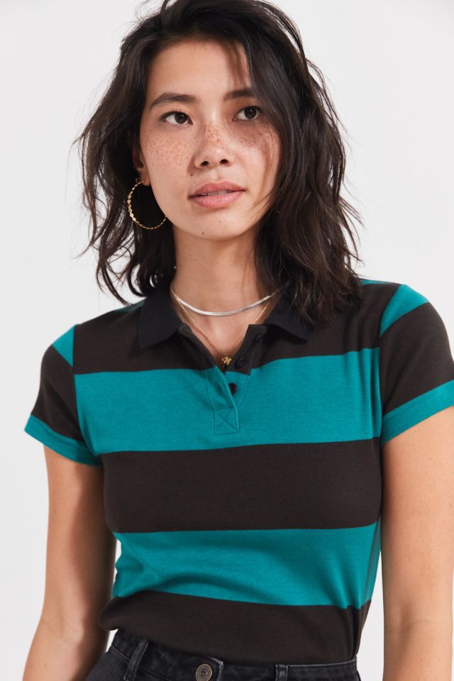 T-shirt polo rayé Joanie BDG #5