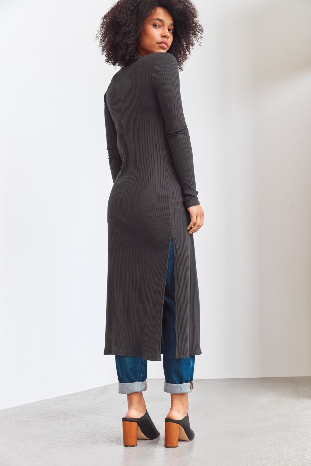 Silence + Noise Terra Longline Snap Button Top #1