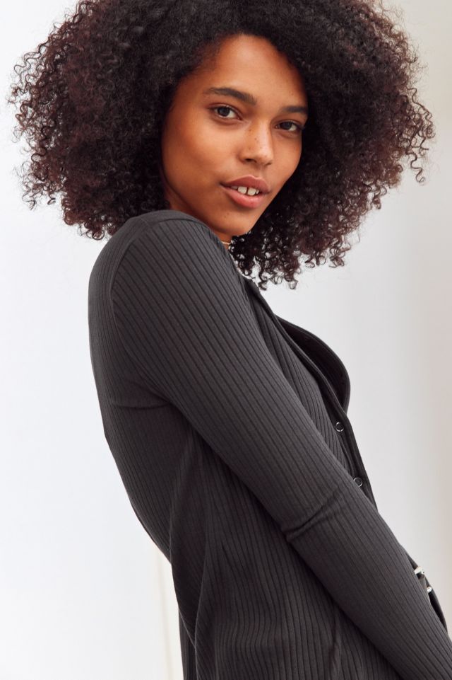 Silence + Noise Terra Longline Snap Button Top #2