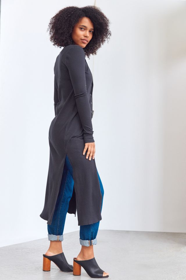 Silence + Noise Terra Longline Snap Button Top #4