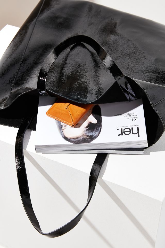 Patent Faux Leather Tote Bag #2