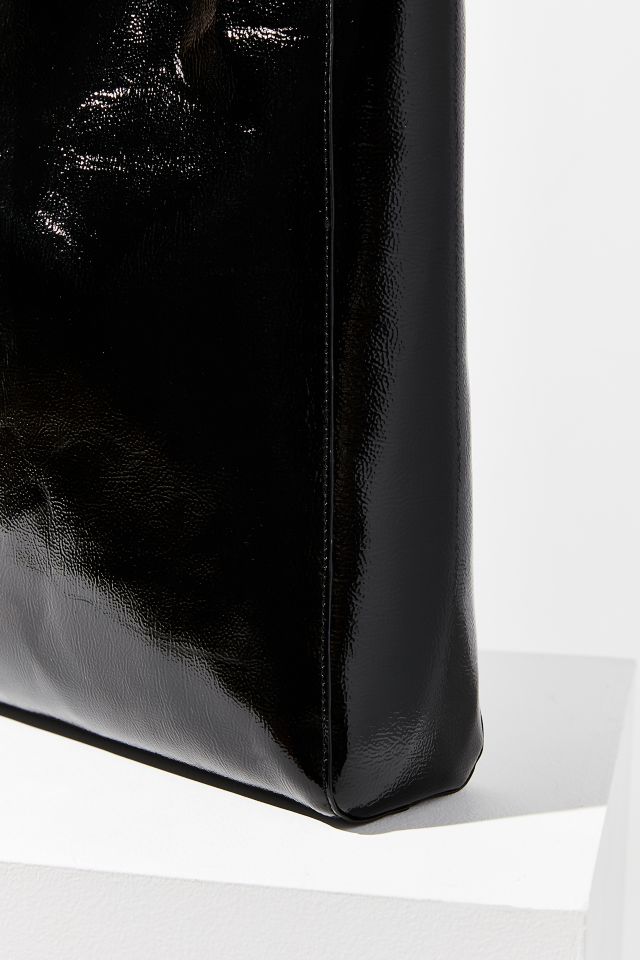 Patent Faux Leather Tote Bag #5
