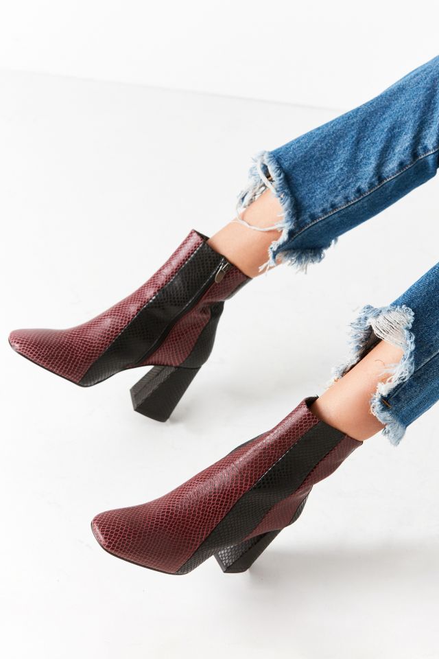 Crosswalk Striped Leather Ankle Boot #1