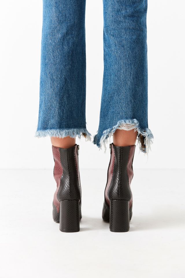 Crosswalk Striped Leather Ankle Boot #4