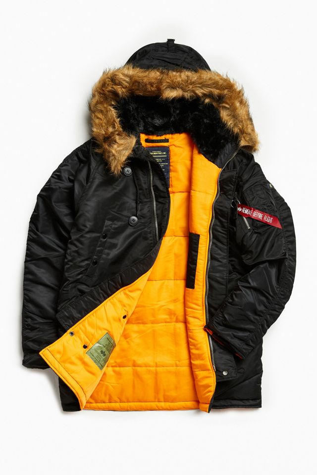 ジャケット・アウター Alpha Industries N3B Small Made in U.S.A Alpha Industries Boys' N-3B Parka Coat, Black, Small : Amazon.ca