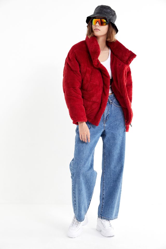 Light Before Dark Teddy Puffer Jacket #3