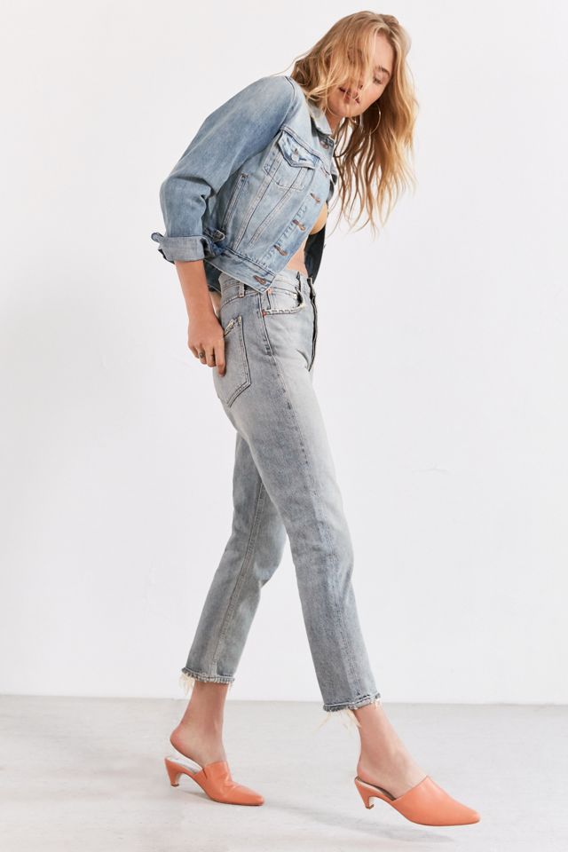 AGOLDE Riley High-Rise Cropped Jean – Vanished | Urban Outfitters