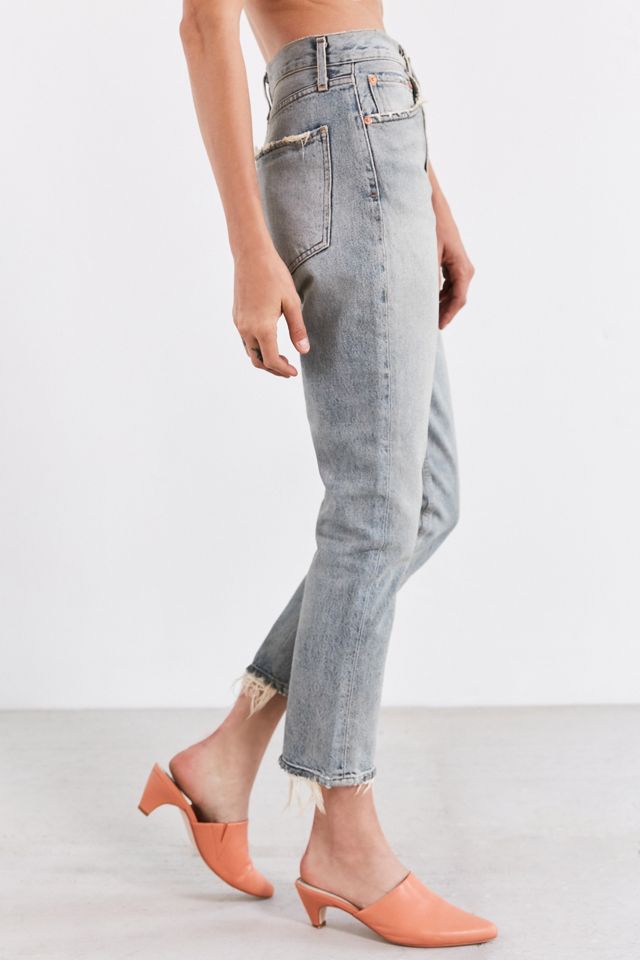 AGOLDE Riley High-Rise Cropped Jean – Vanished | Urban Outfitters