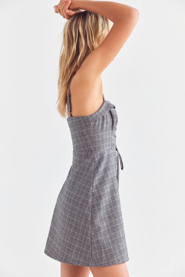Cooperative Plaid Corset Mini Dress #2