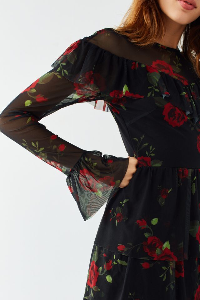 Oh My Love Tiered Mesh Ruffle Dress #3