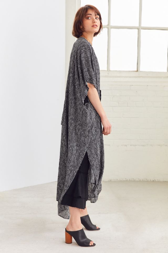 Striped Long Kimono #5