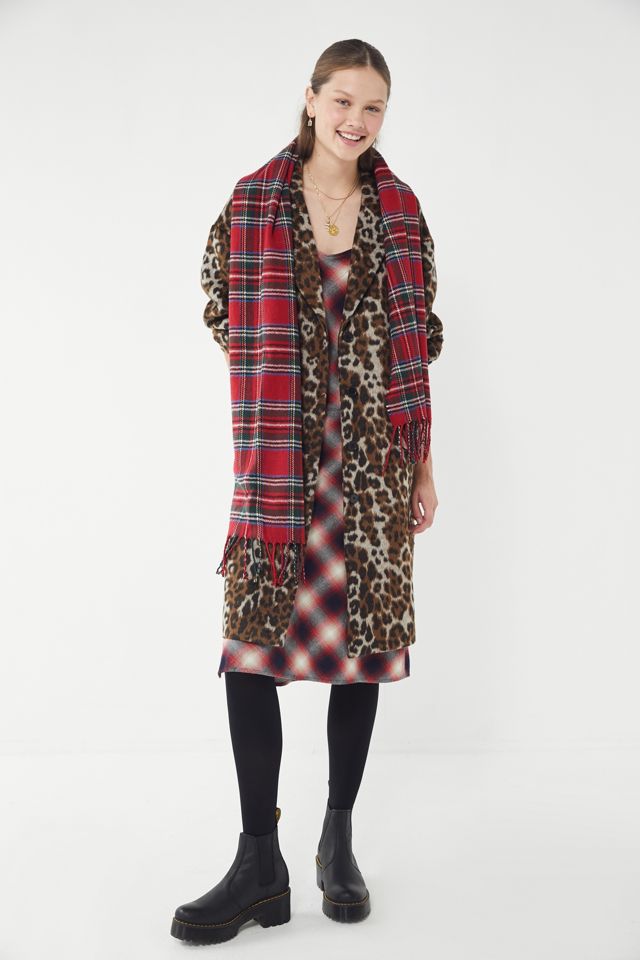 UO Leopard Print Overcoat #3