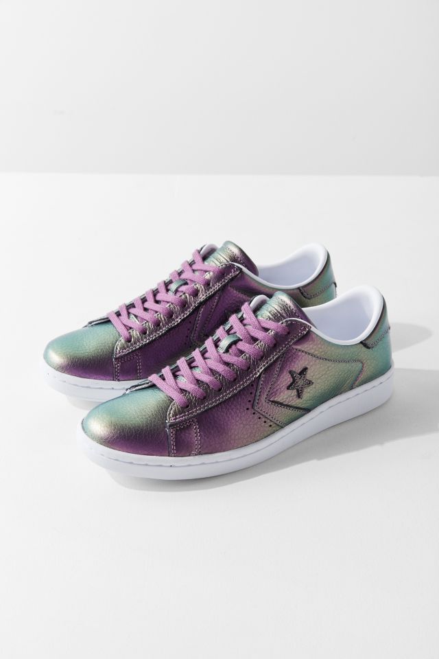 Purple leather converse hotsell