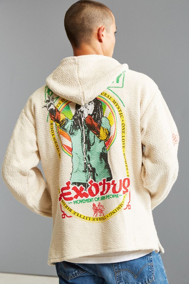 Bob Marley Exodus 40 Woven Hoodie Sweatshirt #4