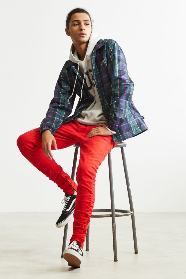 UO Red Skinny Stacked Pant #5