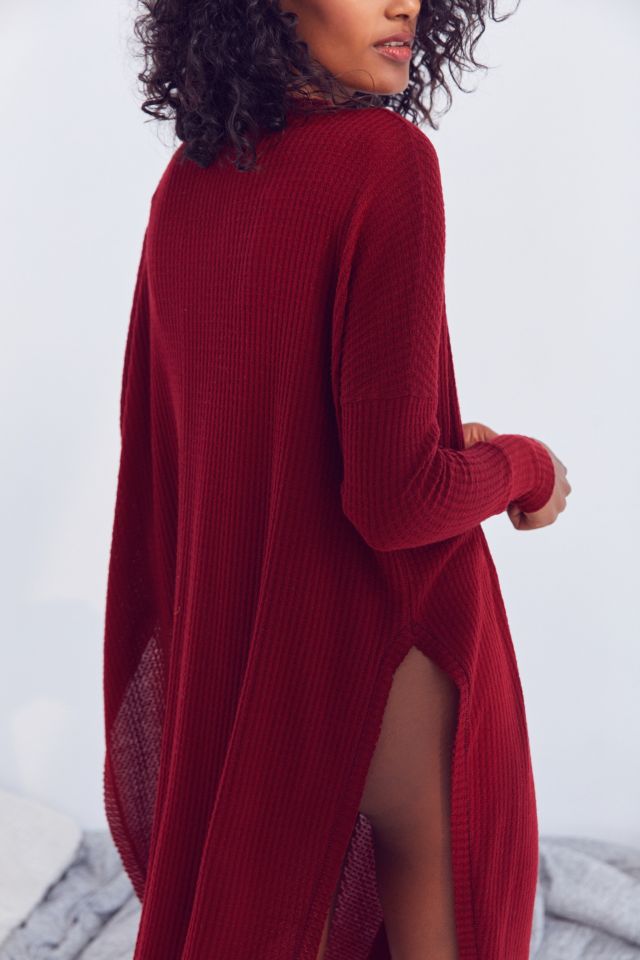 Out From Under Rebecca Oversized Thermal Button-Front Top #1