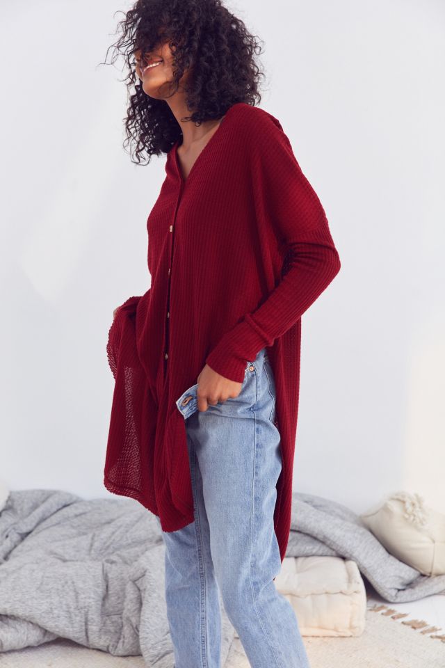 Out From Under Rebecca Oversized Thermal Button-Front Top #2