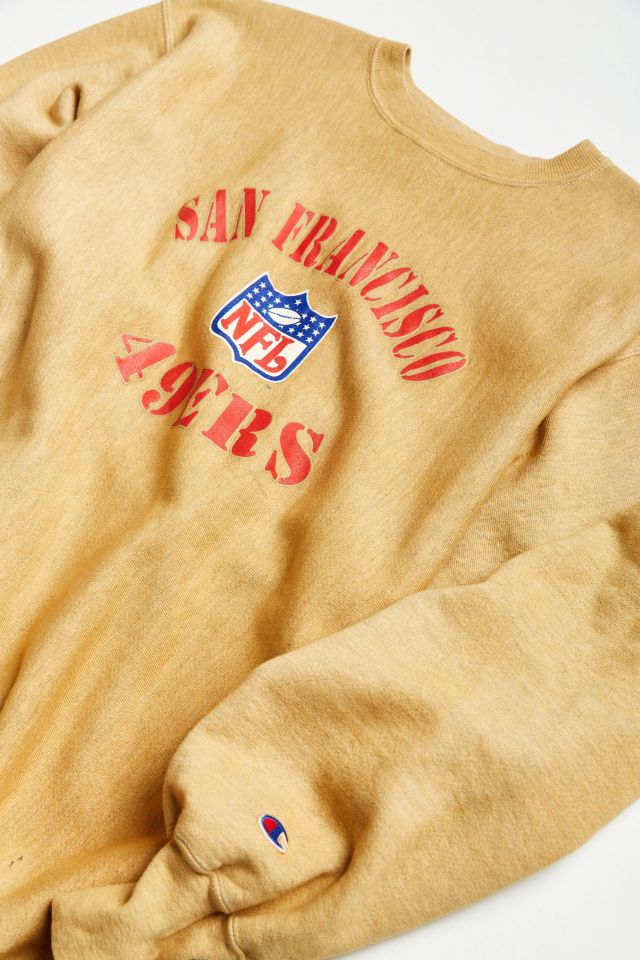Vintage Champion San Francisco 49ers Caramel Crew Neck Sweatshirt #3