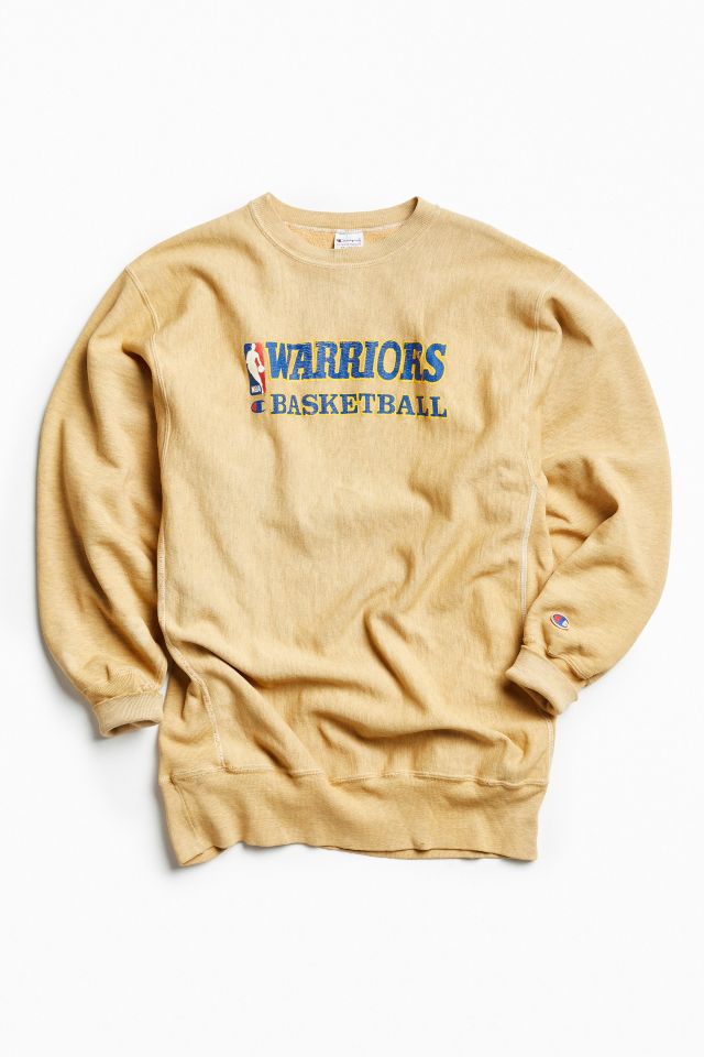 Golden State Warriors 2000's Vintage NBA Crewneck Sweatshirt White / S