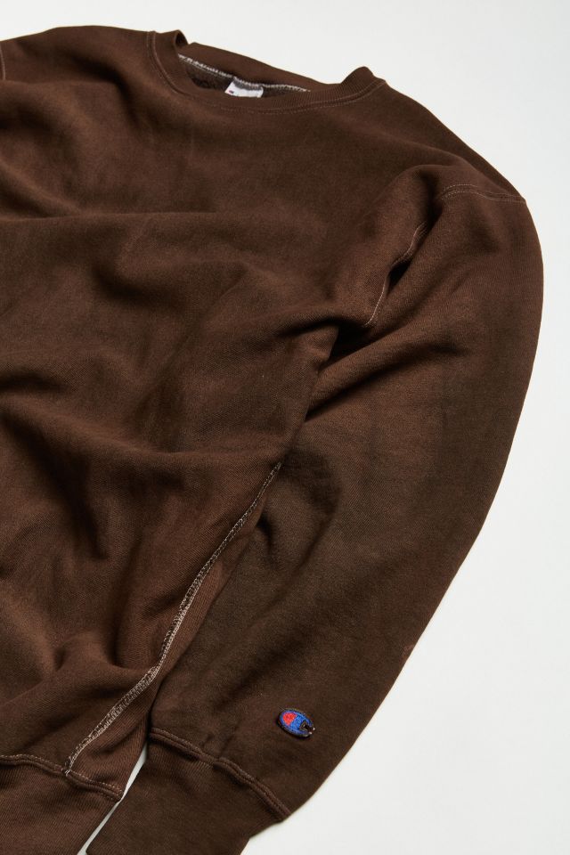 Vintage Champion Chocolate Brown Crew Neck Sweatshirt