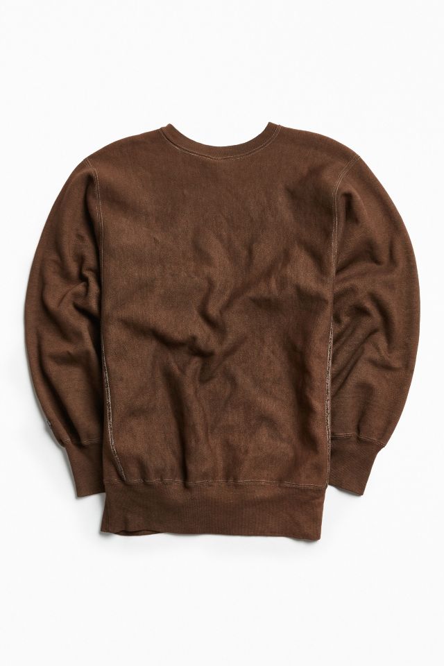 Champion crewneck clearance brown