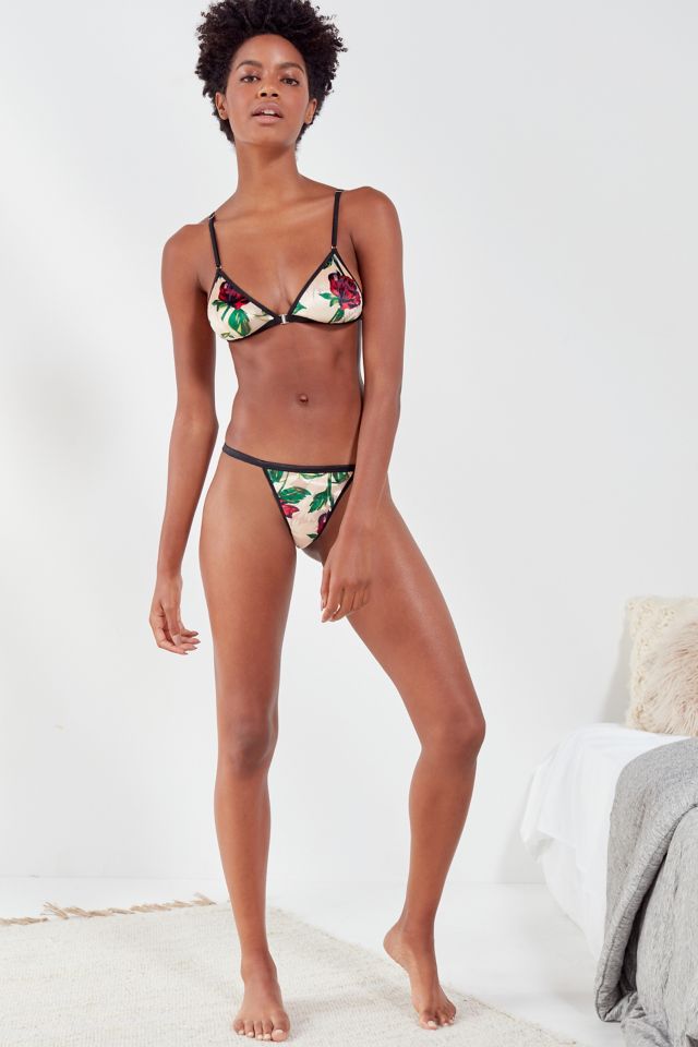 Out From Under Pocket Full Of Posies Velvet Thong #3