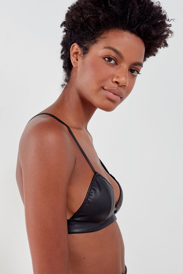 Out From Under Leather Up Bralette #2