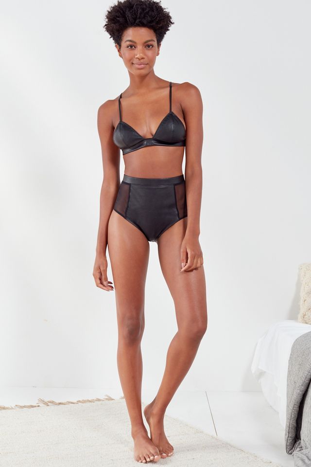 Out From Under Leather Up Bralette #3