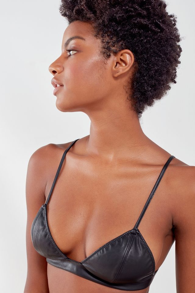 Out From Under Leather Up Bralette #5
