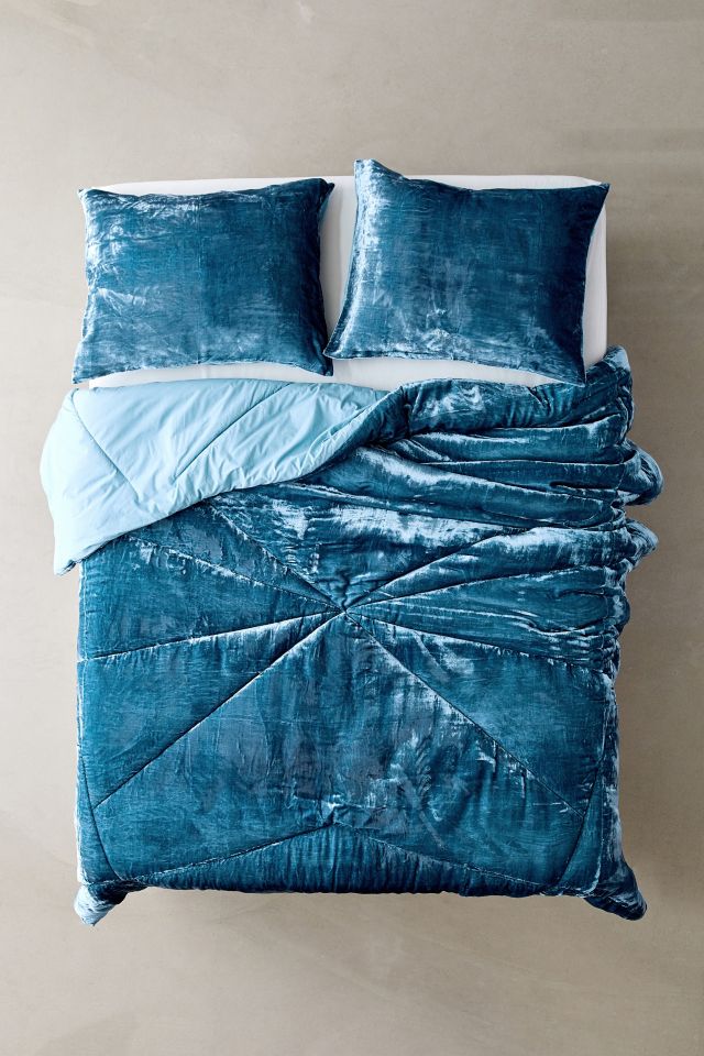Skye Crushed Velvet Comforter #1