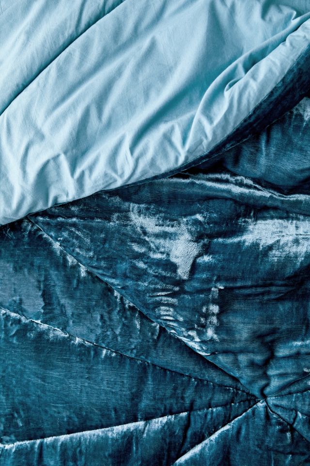 Skye Crushed Velvet Comforter #3