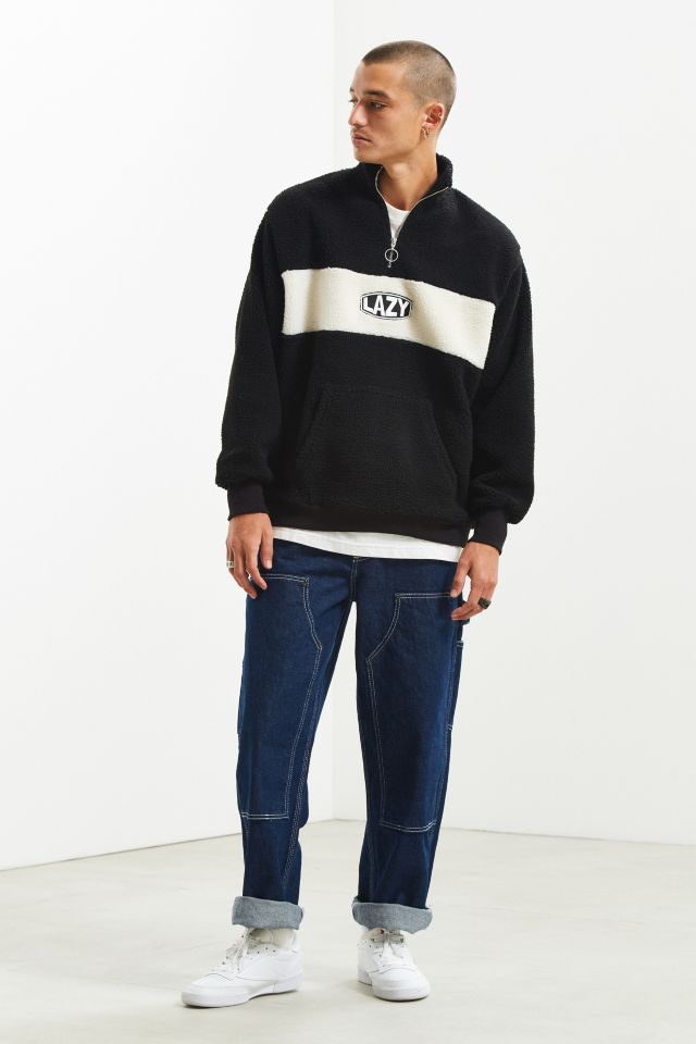 Lazy Oaf Polar Fleece Zip Sweatshirt Urban Outfitters