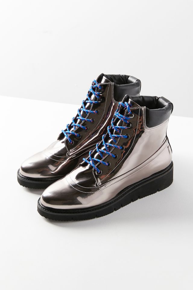 Shellys London Erin Silver Hiker Boot #3