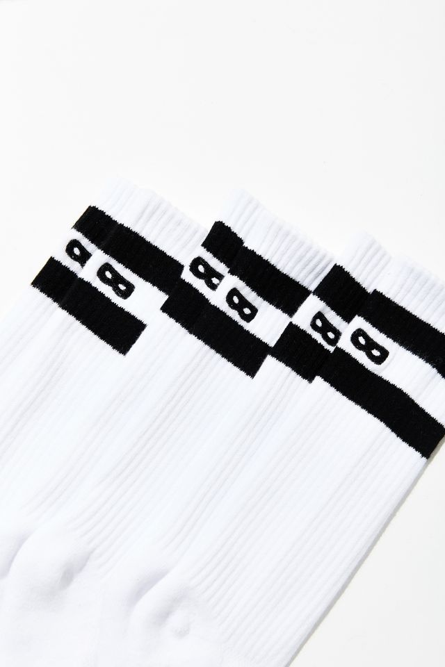 Pair Of Thieves Whiteout Striped Ribbed Crew Sock 3-Pack #4