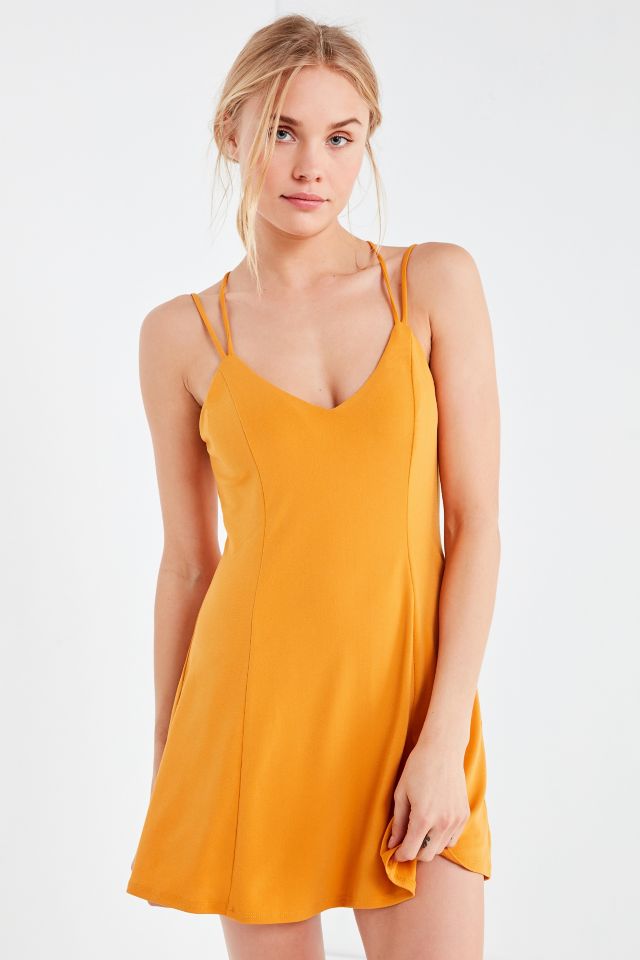 Silence + Noise Strappy Low-Back Mini Skater Dress #4