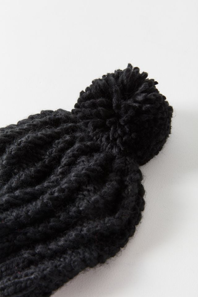 Slouchy Chunky Knit Pompom Beanie #1