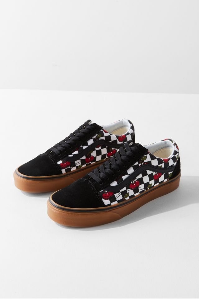 tricky Kong Lear discolor Vans Cherry Checkerboard Old Skool Sneaker | Urban Outfitters