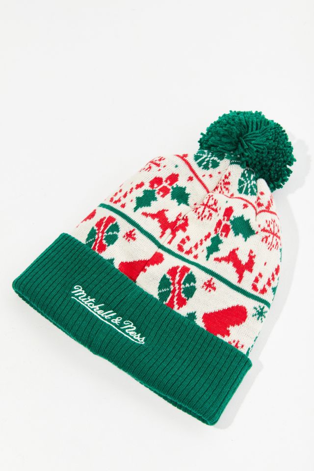 Mitchell & Ness NBA Team Holiday Sweater Beanie #1