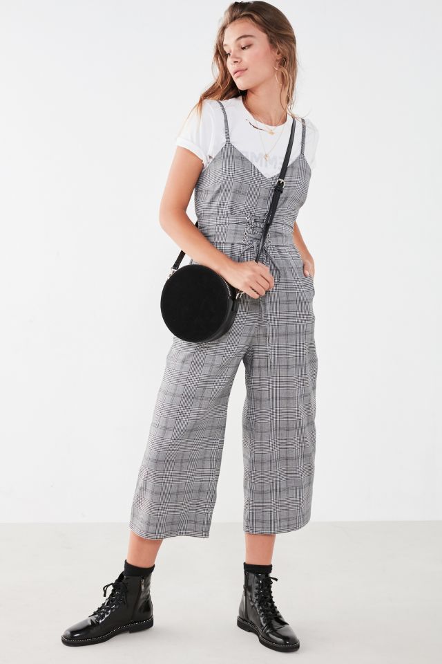 Silence + Noise Glenn Plaid Corset Jumpsuit #2