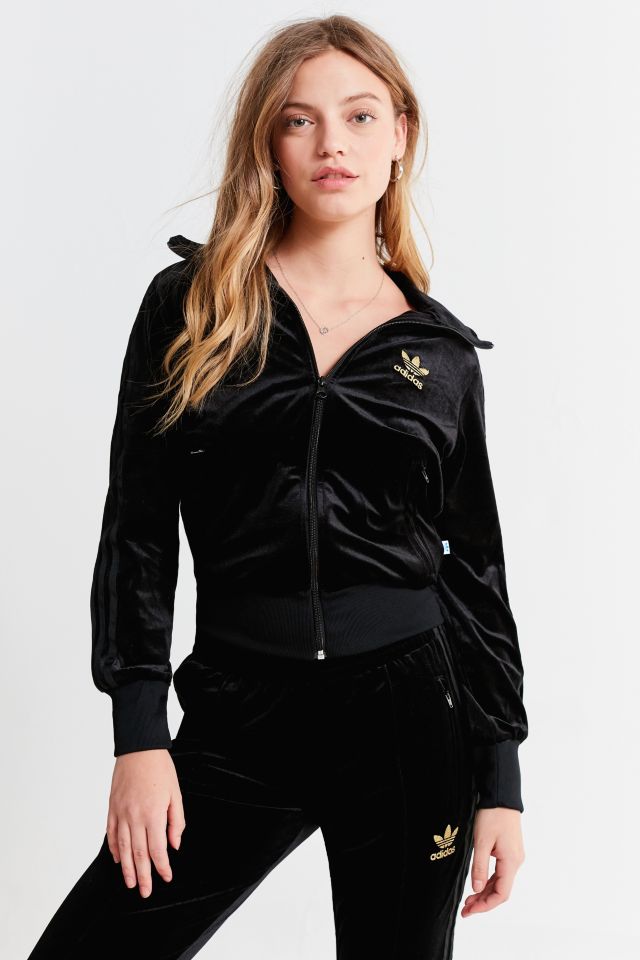 adidas firebird velour track jacket