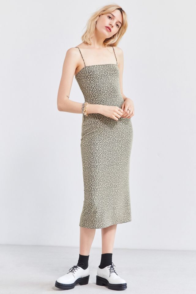 Silence + Noise Straight-Neck Midi Dress #1