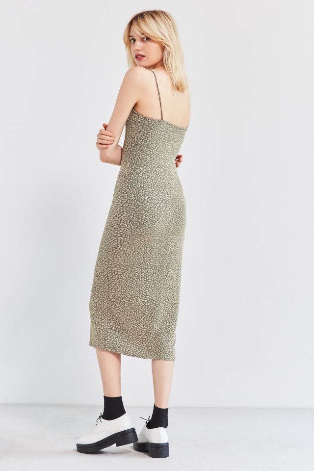 Silence + Noise Straight-Neck Midi Dress #3