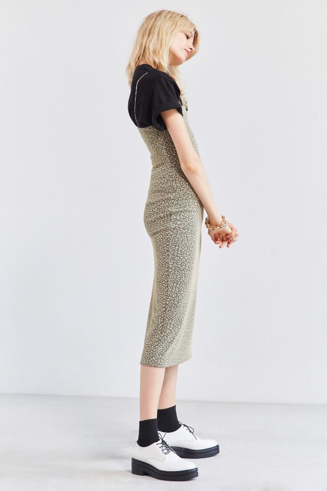 Silence + Noise Straight-Neck Midi Dress #5