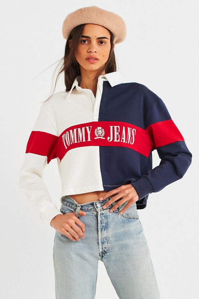 Tommy jeans rugby shirt on sale womens